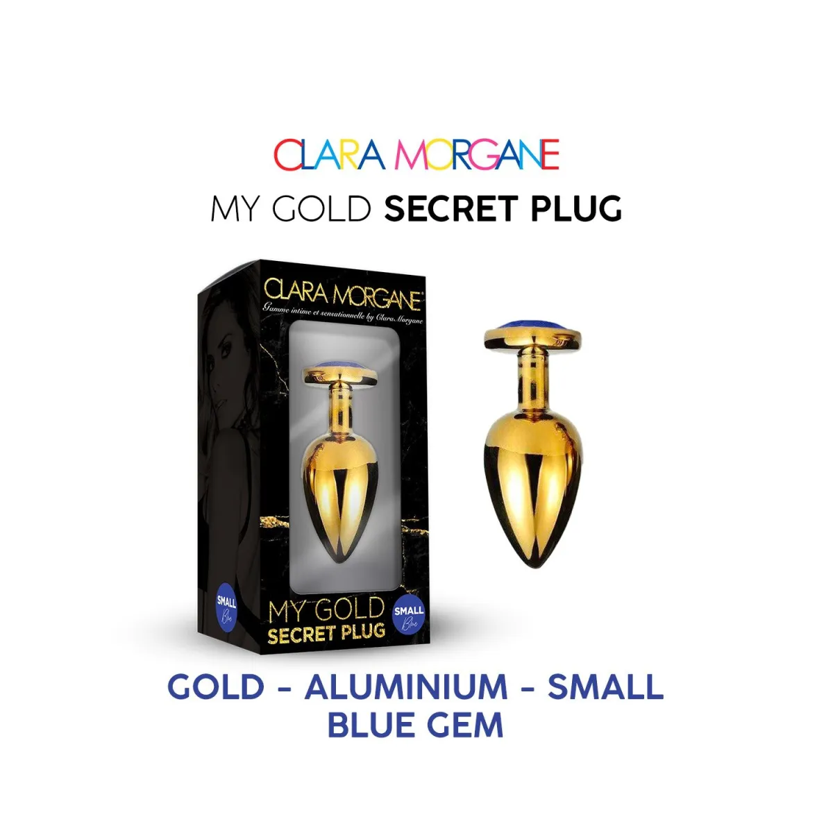 My GOLD Secret Plug SMALL BLUE