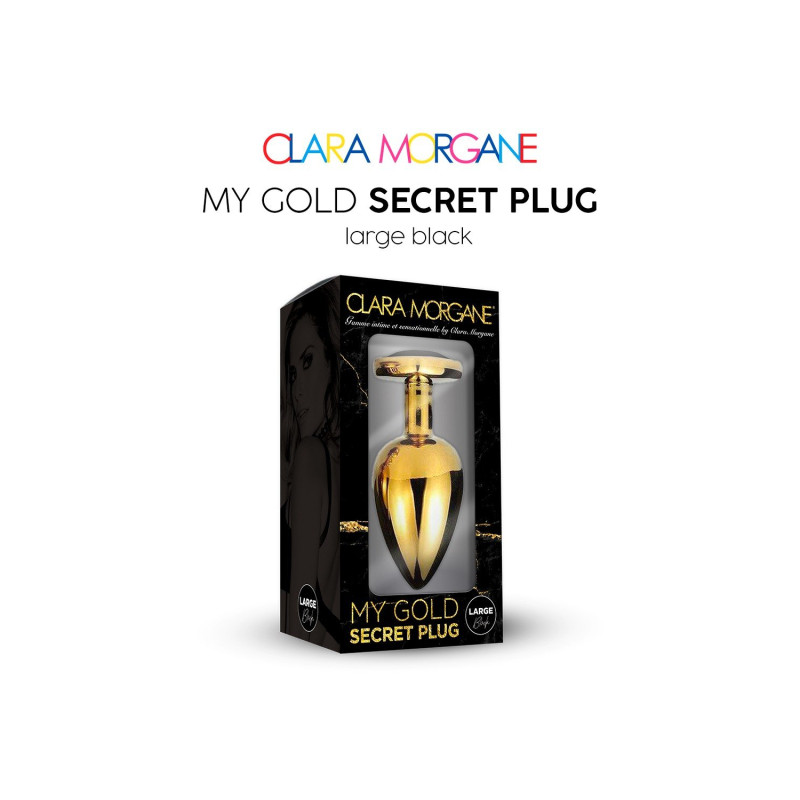 My GOLD Secret Plug LARGE  BLACK