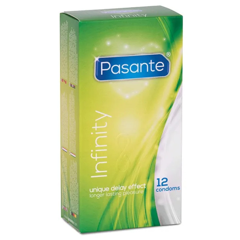 Caja de 12 preservativos retardantes Delay Infinity