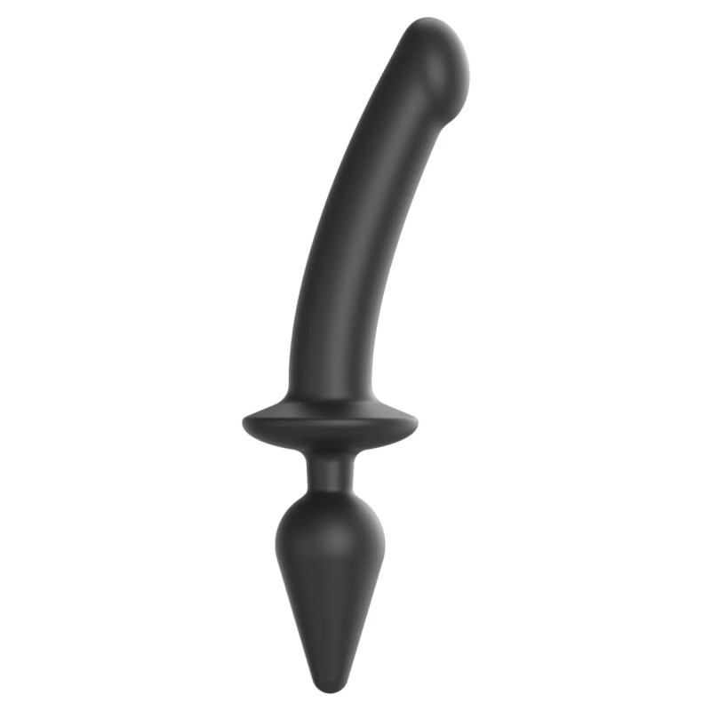 SWITCH PLUG-IN SEMI-REALISTIC DILDO NOIR - L -