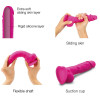 Sliding Skin Realistic Dildo Fuchsia - L