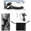 MULTI ORGASM BENDABLE STRAP-ON - L - NOIR -