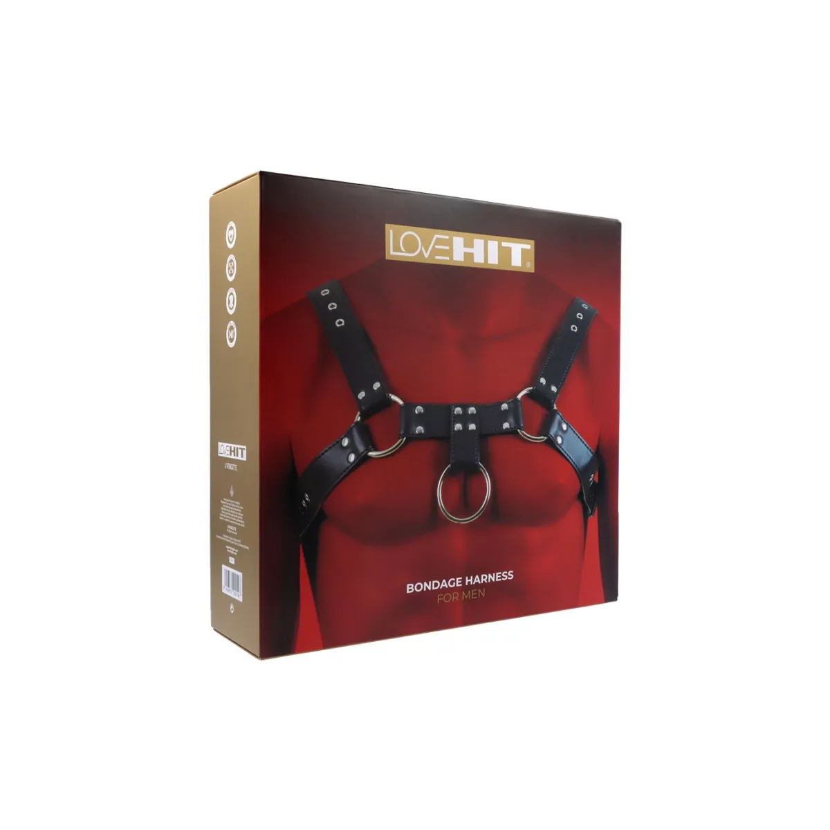 Harnais De Poitrine Pour Homme En Cuir Vegan (Taille: T.U)