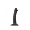 Dildo Dual Density Semi-Realiste Bendable Noir - S