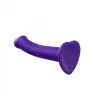 Dildo Dual Density Semi-Realiste Bendable Violet - XL