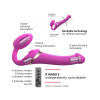 MULTI ORGASM BENDABLE STRAP-ON - L - FUCHSIA -
