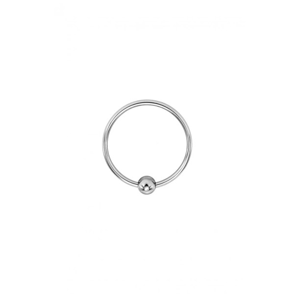 Single Torc, Anneau De Gland Avec Boule En Métal 3,5Cm (Taille : T2)