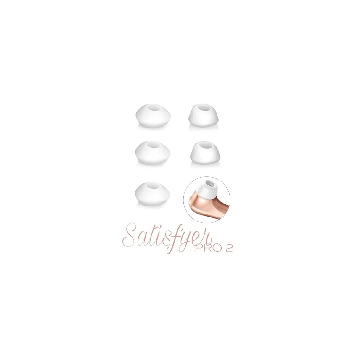 5 Embouts Silicone Pour Satisfyer Pro 2