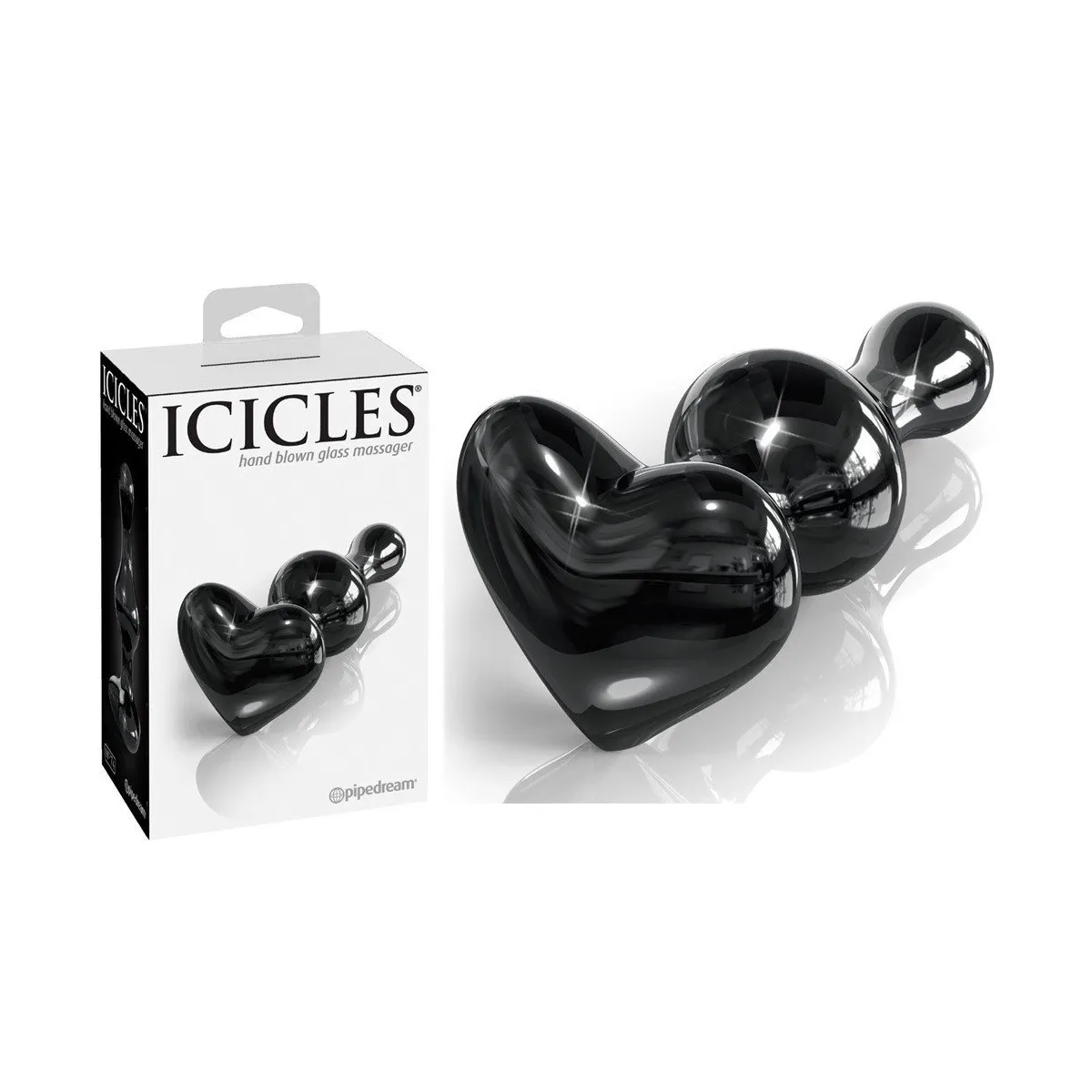 Black Glass Plug Icicles N°74