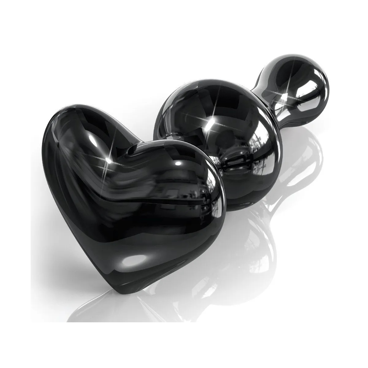 Black Glass Plug Icicles N°74