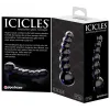 Consolador de cristal negro Icicles No 66