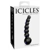 Consolador de cristal negro Icicles No 66