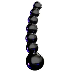 Black Glass Dildo Icicles No 66