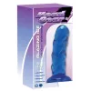 Head Gear Blue Glass Anal Dildo