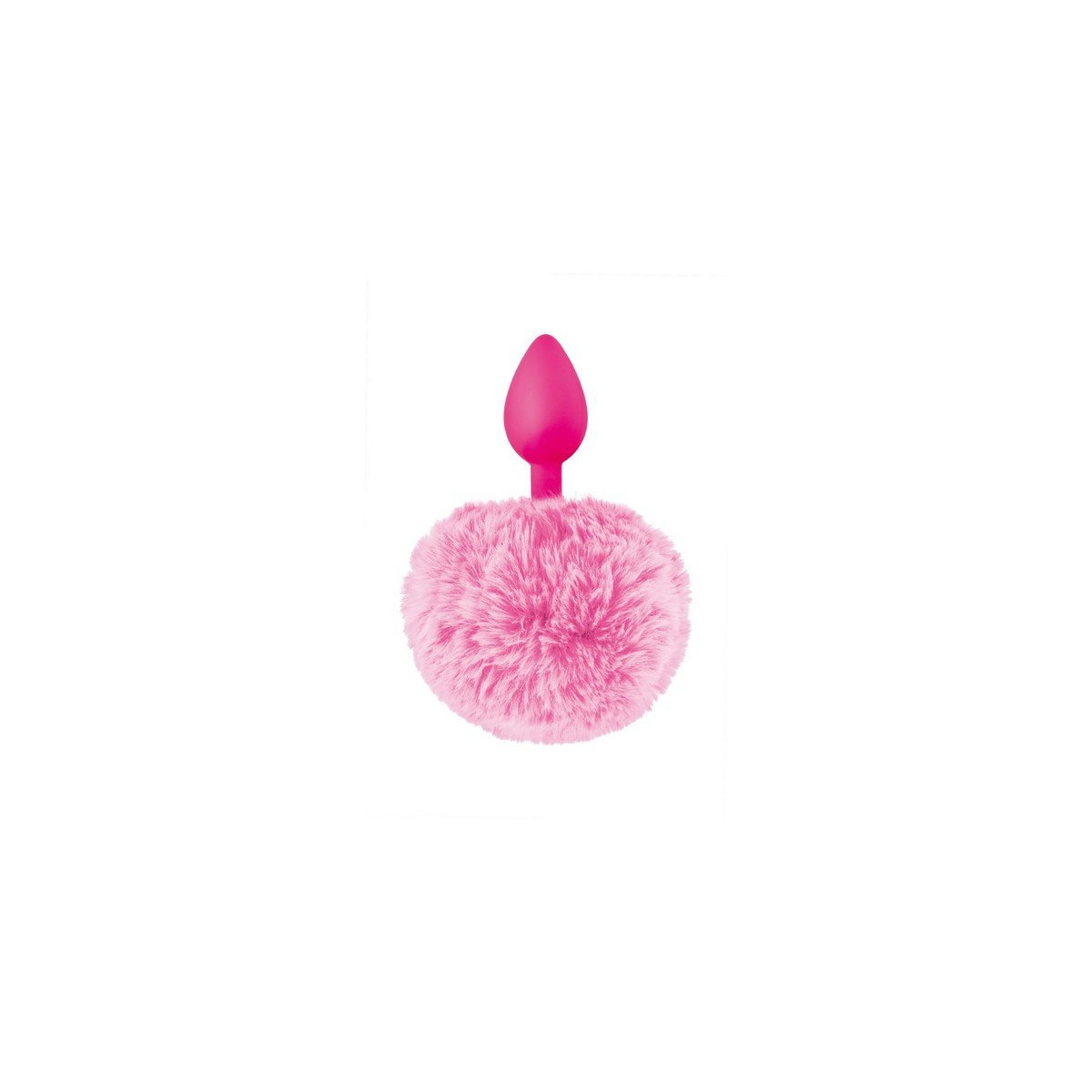 Tapón de cola de conejo rosa