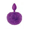 Tapón de cola de conejo morado