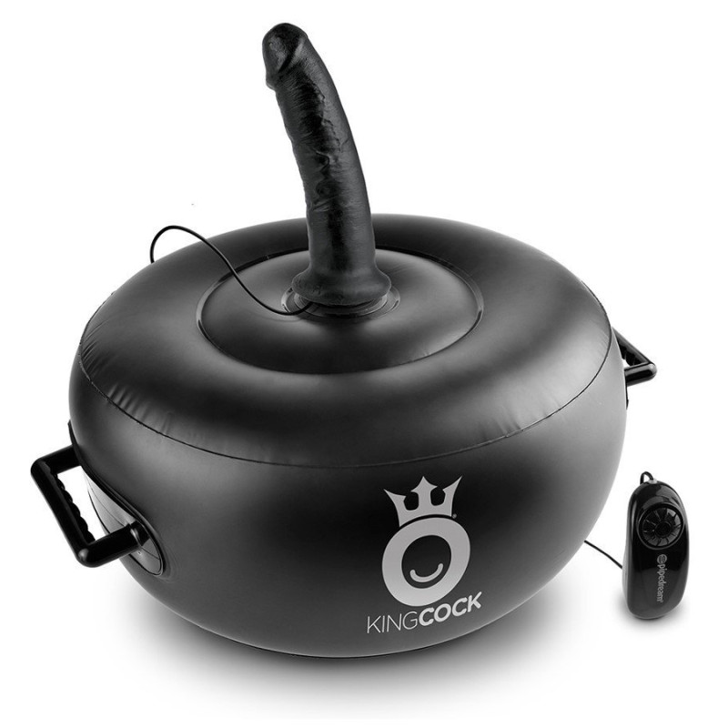 3 Vibromasseurs Sur Coussin Gonflable King Cock