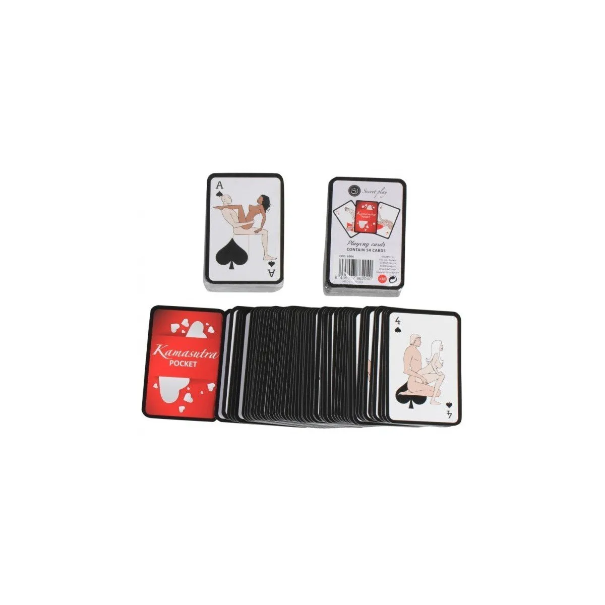 Mini Erotic Card Game - 54 cards