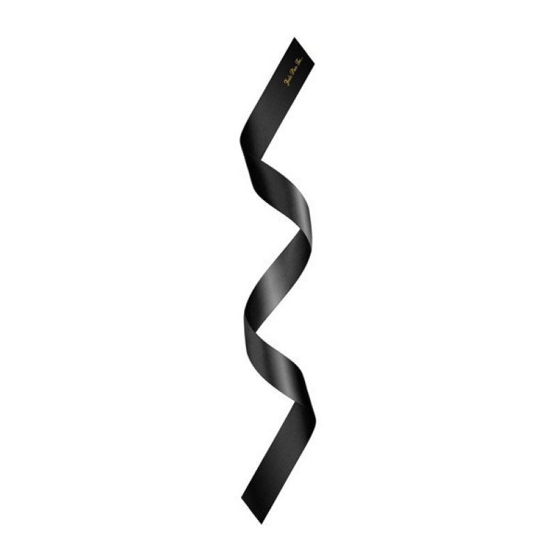 Headband Preto Cetim Doce Cuidado