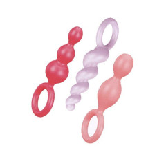 Caixa 3 Plugs Satisfyer Plugs Cores