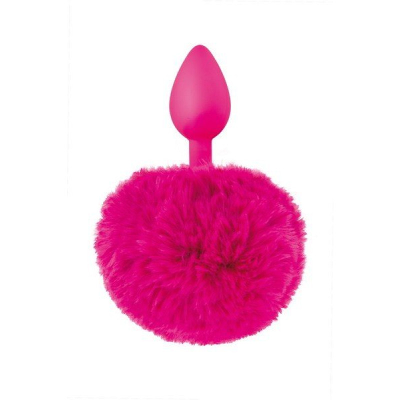 Plug Fushia Rabbit Tail