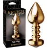 Dildo Anal Luv Plug Striated Fetish Fantasy Gold