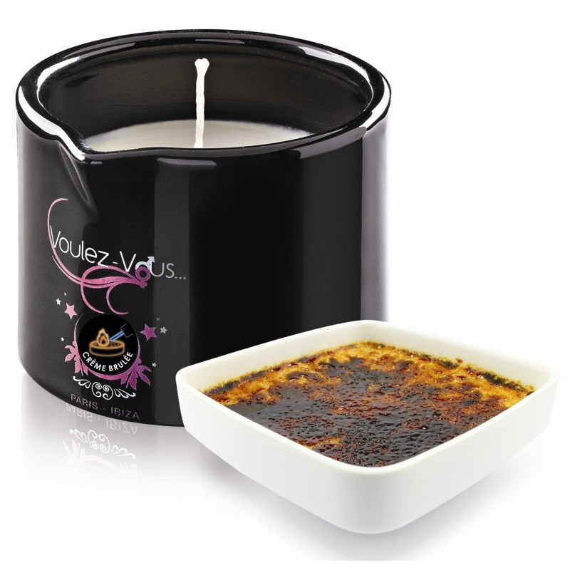 Gourmet Massage Candle Crème Brulée - 180 Gr