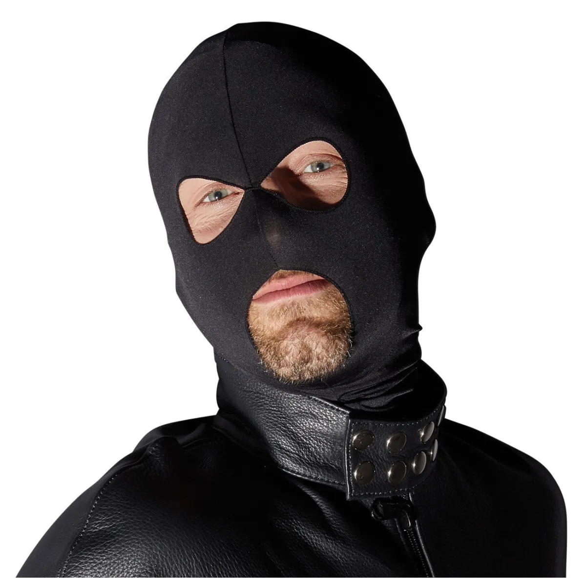 Cagoule Noire Opaque Ouverte Tu