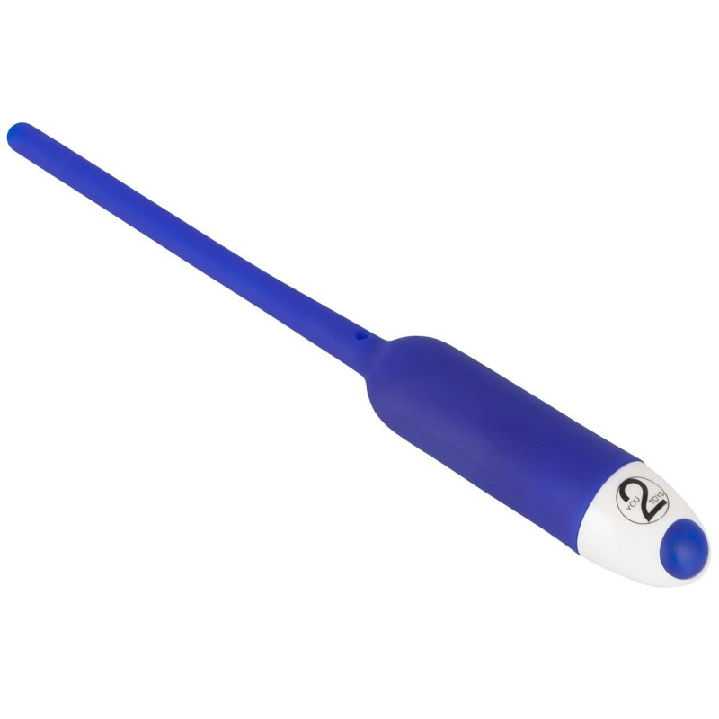Tige A Uretre Vibrante Bleu En Silicone