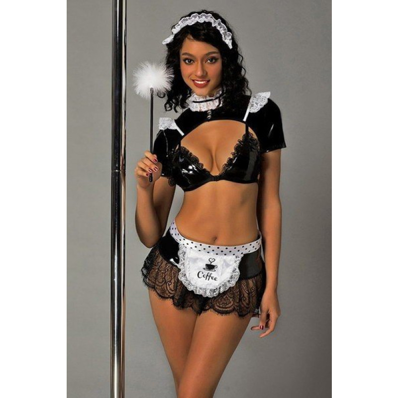 Femme De Chambre Sexy TU Noir