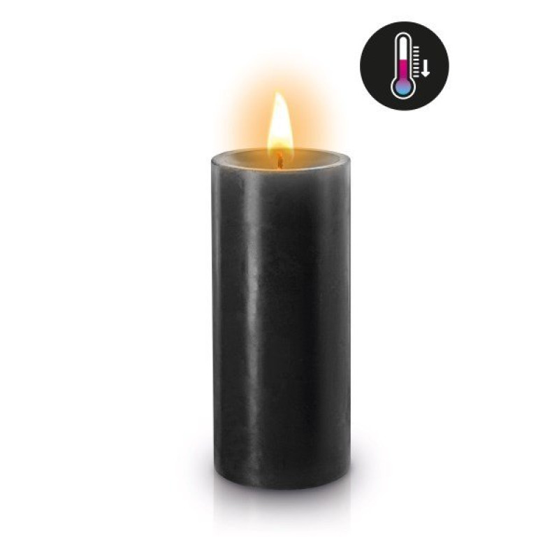 Vela de baixa temperatura preta