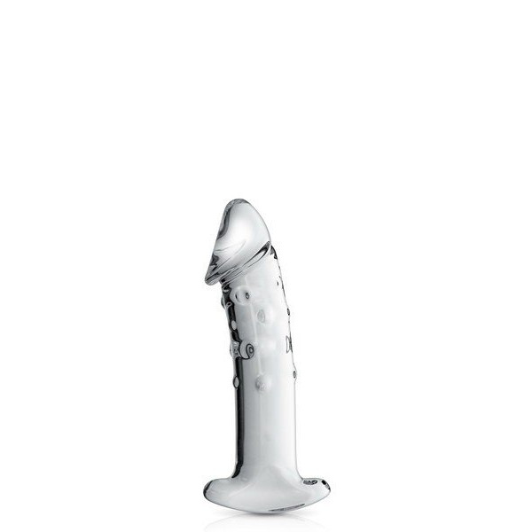 Glass Dildo 3 Clear Glossy Toys  