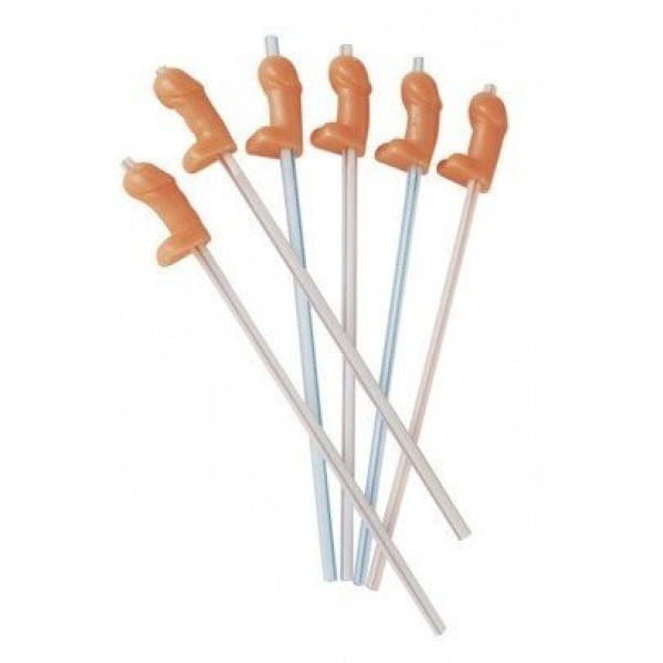 Caixa de 6 canudos de pênis