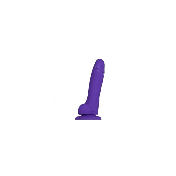 Soft Realistic Dildo Purple - M -