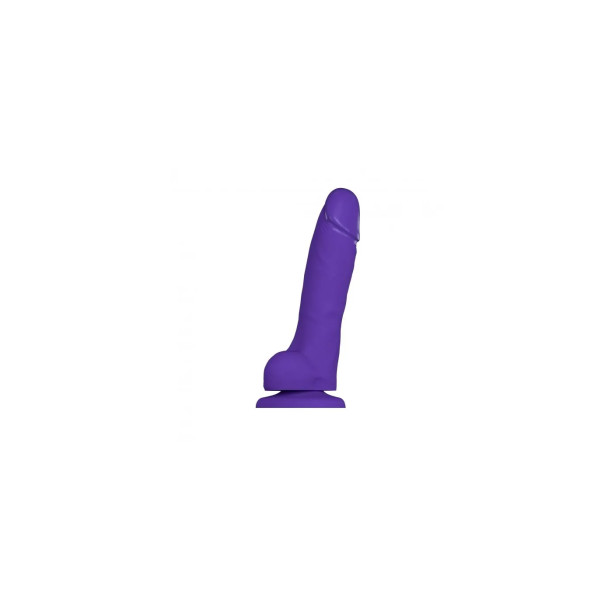 Soft Realistic Dildo Purple - L -