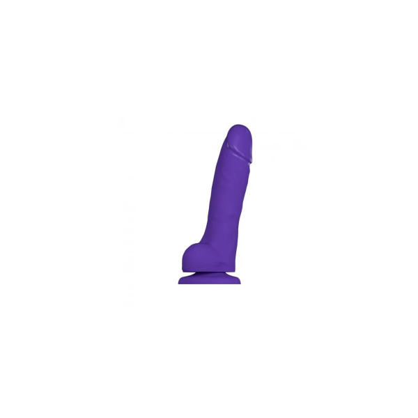 Soft Realistic Dildo Purple - Xl -