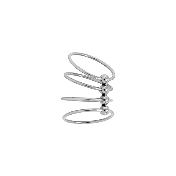 Orc, Cockring Métal 4 Anneaux Diamètre 3,5Cm (Taille : T1)