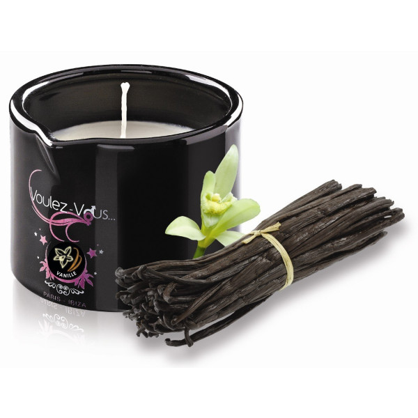 Vela de massagem gourmet de baunilha - 180 Gr