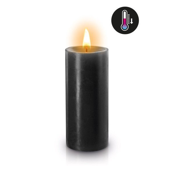 Vela de baixa temperatura preta